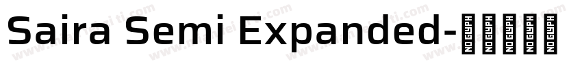 Saira Semi Expanded字体转换